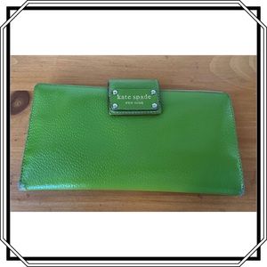 Kate Spade ♠️ Lime Green Large Clutch